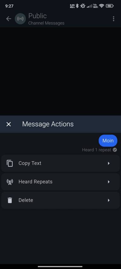 MeshCore App Channels