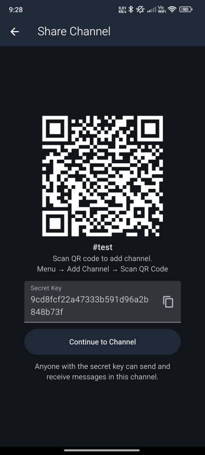 MeshCore App Channels